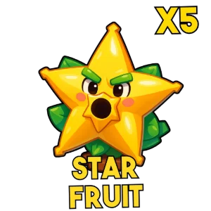 x5 Star Fruit — Plants vs Brainrots item delivered by PetMart
