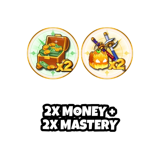 2x Money + 2x Mastery — Blox Fruits item delivered by PetMart