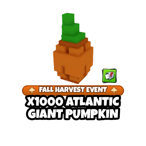 x1000 Atlantic Giant Pumpkin — Grow a Garden 2 item on PetMart
