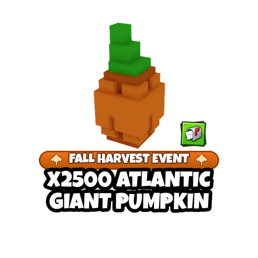 x2500 Atlantic Giant Pumpkin — Grow a Garden 2 item on PetMart
