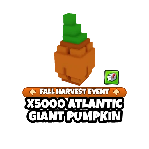 x5000 Atlantic Giant Pumpkin — Grow a Garden 2 item on PetMart