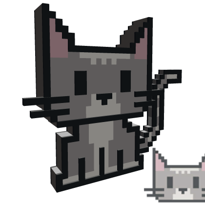 8-Bit Tabby Cat — Roblox Limiteds item on PetMart