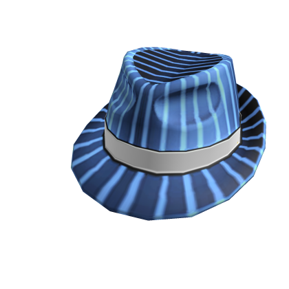 Azure Pinstripe Fedora — Roblox Limiteds item on PetMart