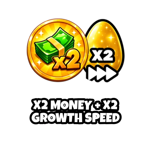 X2 Money + X2 Growth Speed — Steal an Egg item on PetMart